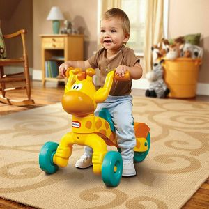 לרכב על צעצוע ג'ירפה  לפעוטות לתינוק מתנה לשנה [מתאים עד גיל 6]